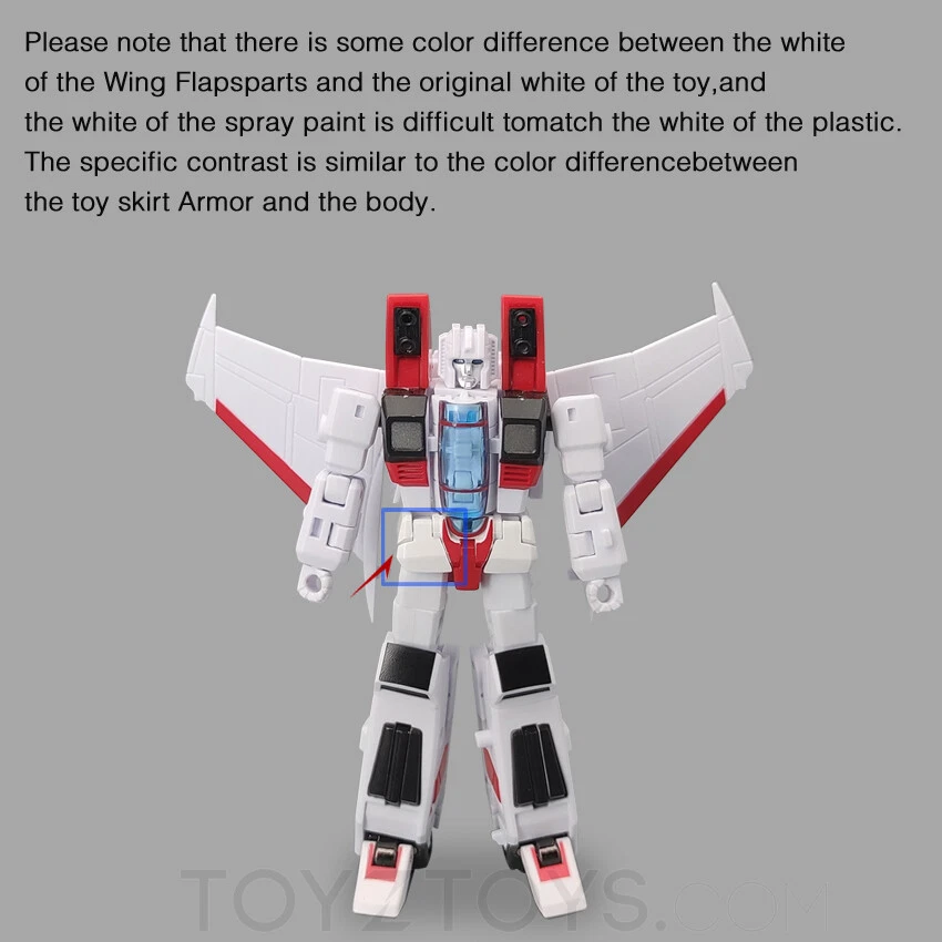 Nuevo kit de actualización de aletas de ala de reposición para actualización NA H13B Michael SG Starscream Foto 3 de 3