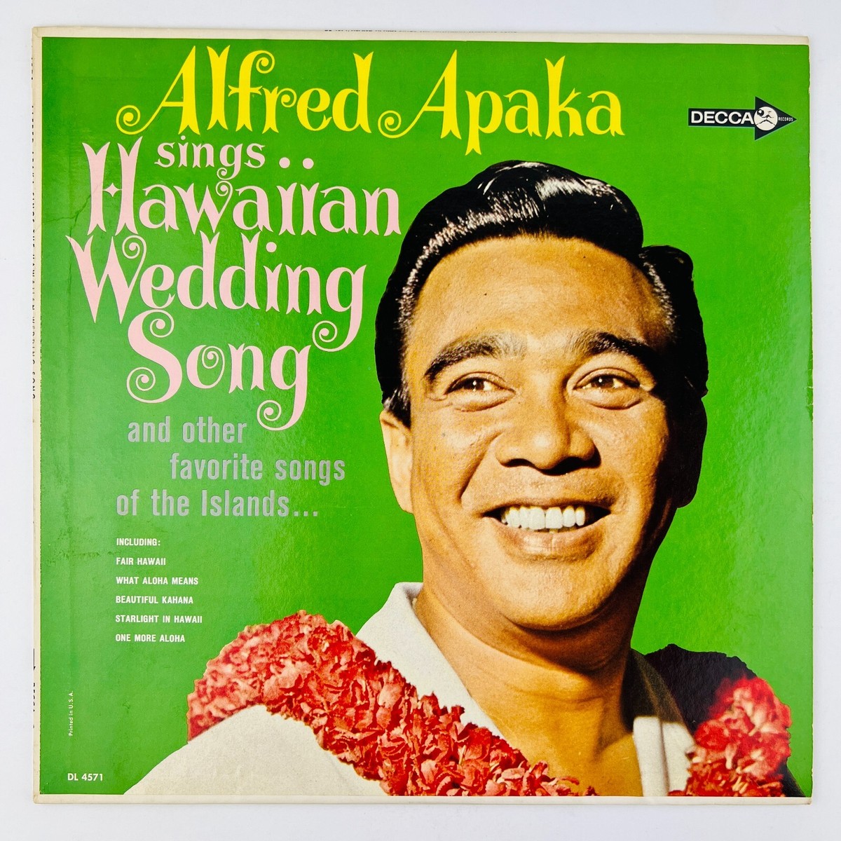 Alfred Apaka – The Hawaiian Wedding Song Vinyl LP Record Album DL