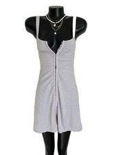 Forever 21 Striped Tank Hook & EYE Pretty LILAC color! DRESS size: SMALL EUC!