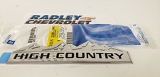 NEW GM OEM SILVERADO HIGH COUNTRY DOOR TAILGATE EMBLEM 84682629 22813987 14-18