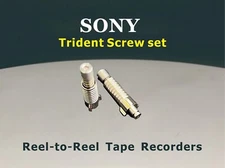 2X Sony Trident Screw Set Screw Diameter 3.5mm For Reel-to-Reel Tape Recorders
