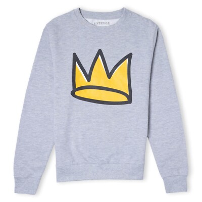 Riverdale Jughead Crown Unisex Sweatshirt by Original Hero, Grey