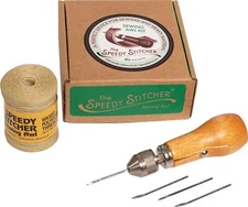 Speedy Stitcher Sewing Awl Tool Kit for Leather & Canvas