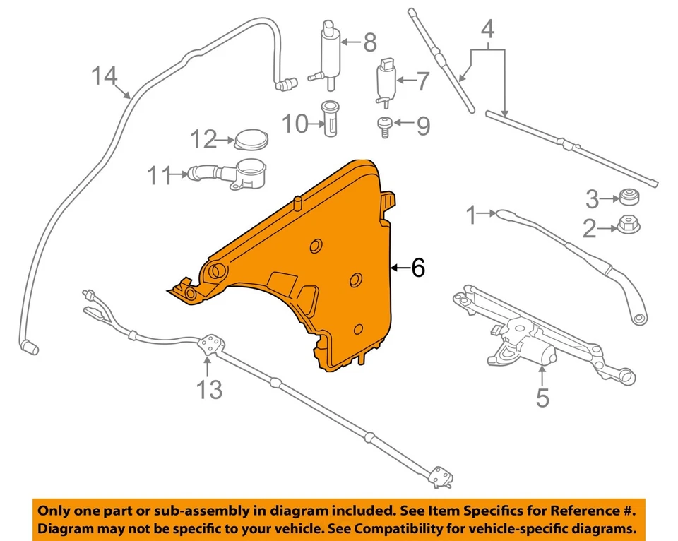 Used Washer Fluid Reservoir fits: 2016 Bmw M235I w/o headlamp washers Grade A — 第 3/4 张图片