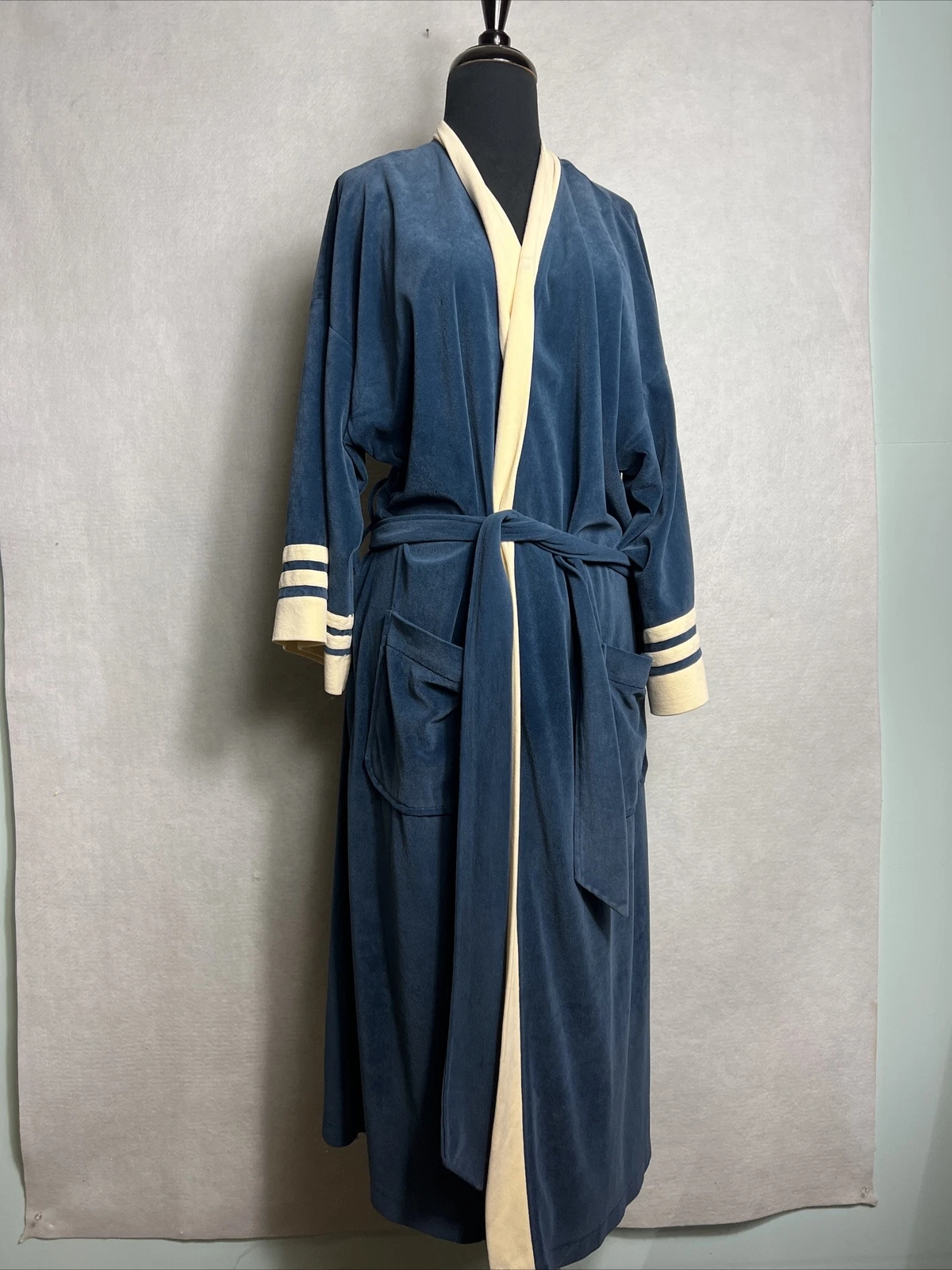 Robe kimono Christian Dior vintage loungewear fleurs poches