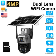 KERUI Solar Battery Powered Wireless WiFi Outdoor Home Security Camera System