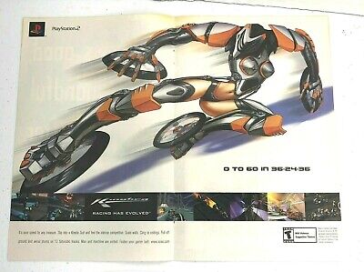 Cartoon Network Racing Playstation 2 Video Game Magazine Full Page Print Ad