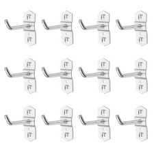 12 Pcs Square Peg Board Hooks Pegboard Tool Hole Tape Measure Child