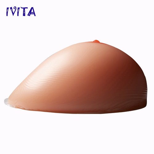IVITA Forma de Lágrima HH Taza Silicona Forma de Seno Drag Queen Enormes Boobs Falsos 10XL - Imagen 6 de 6