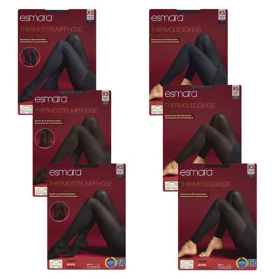 ESMARA® Damen Thermoleggings Thermo - Leggings oder Strumpfhose Warm 60 DEN NEU