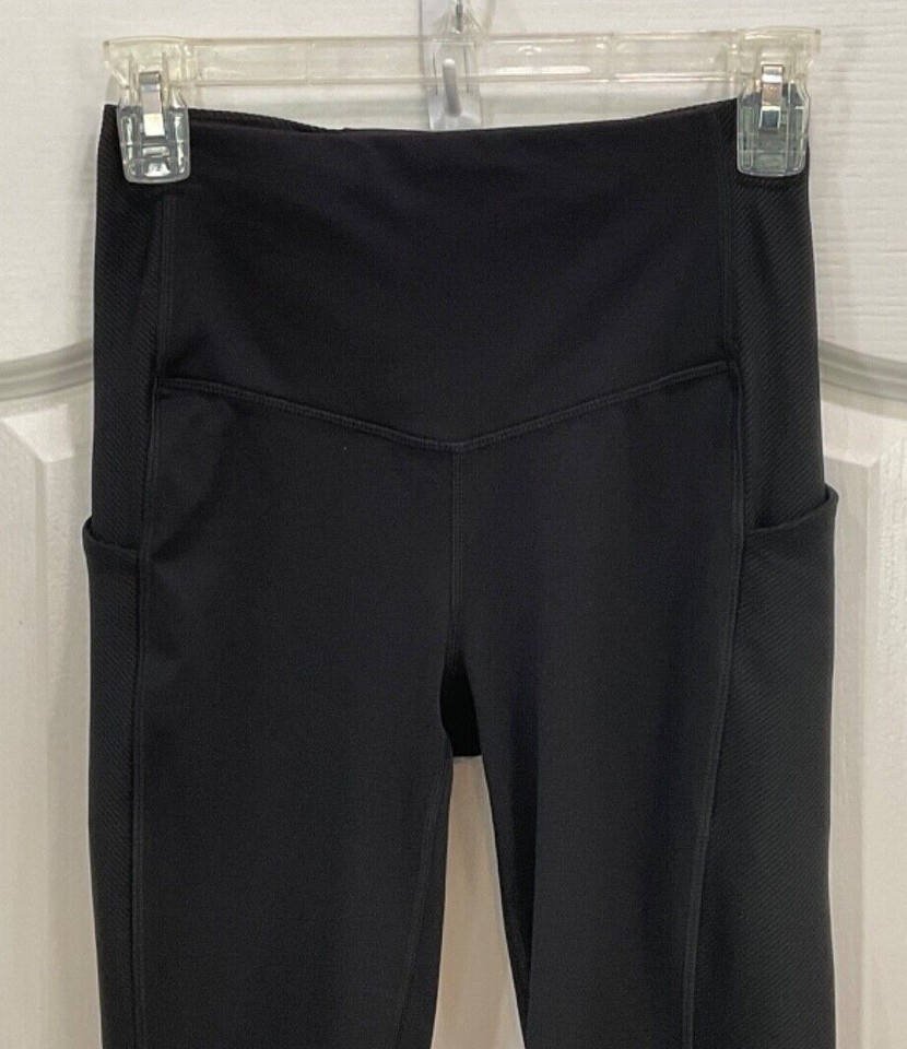 All in Motion Womens Activewear Leggings Pants Size XS Black Side