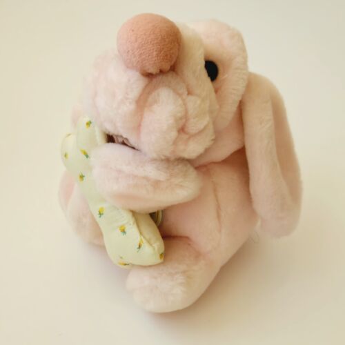 Vintage 1986 Ganz Bros WRINKLES Small 6" Plush Puppy Dog Puppet With Bone - Picture 3 of 9