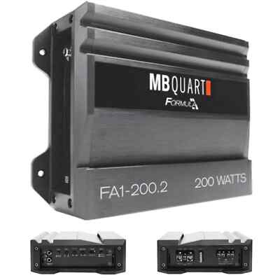 MB Quart FA1-200.2 FORMULA 200 Watt Amplifier 2 Channel Car Audio Amplifier