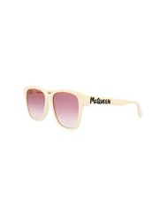 Alexander McQueen Women's 56 mm White Sunglasses AM0331SK-30011454-004