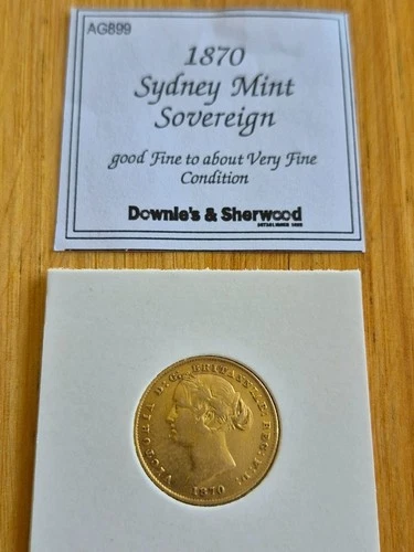 1870 Victoria Gold Sovereign — photo from the most recent tracked eBay sale