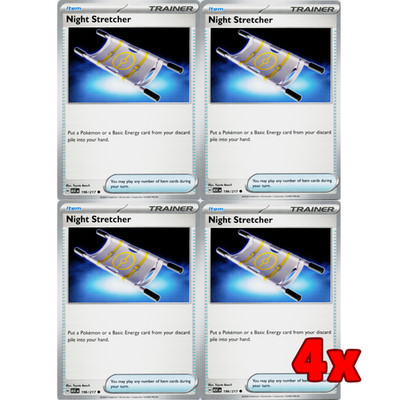 Pokémon TCG 4x Night Stretcher 196/217 Ascended Heroes Playset NM