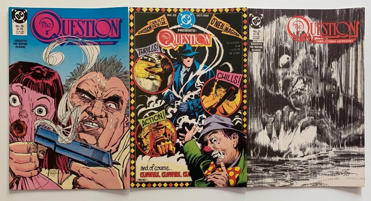 The Question #19, 20 & 21 (DC 1988) FN+ to VF+ Copper Age issues