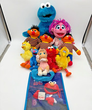 10 Plush Sesame Street Characters Various Characters Sizes Stuffed Animal LOT