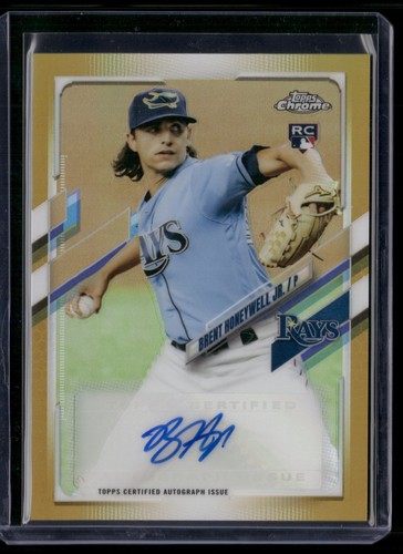 Brent Honeywell Jr. [Gold Refractor] #CUSA-BH 2021 Topps Chrome Update Autographs card
