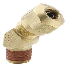Parker Vs279nta-4-4 Elbow, Brass, Comp. 1/4 In, Mnpt 1/8 In
