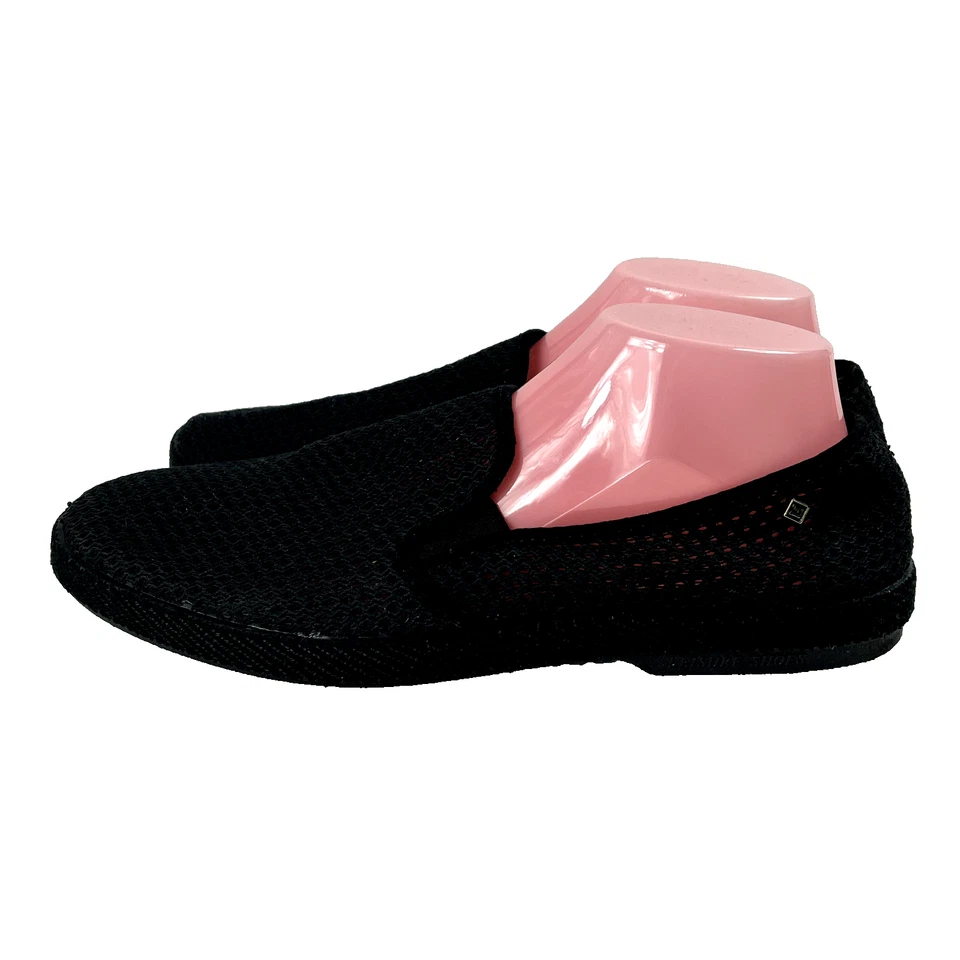 Rivieras Alpargata Zapatos Para Hombre 10.5 Clásico Filete Negro Transpirable Ligero Foto 4 de 4