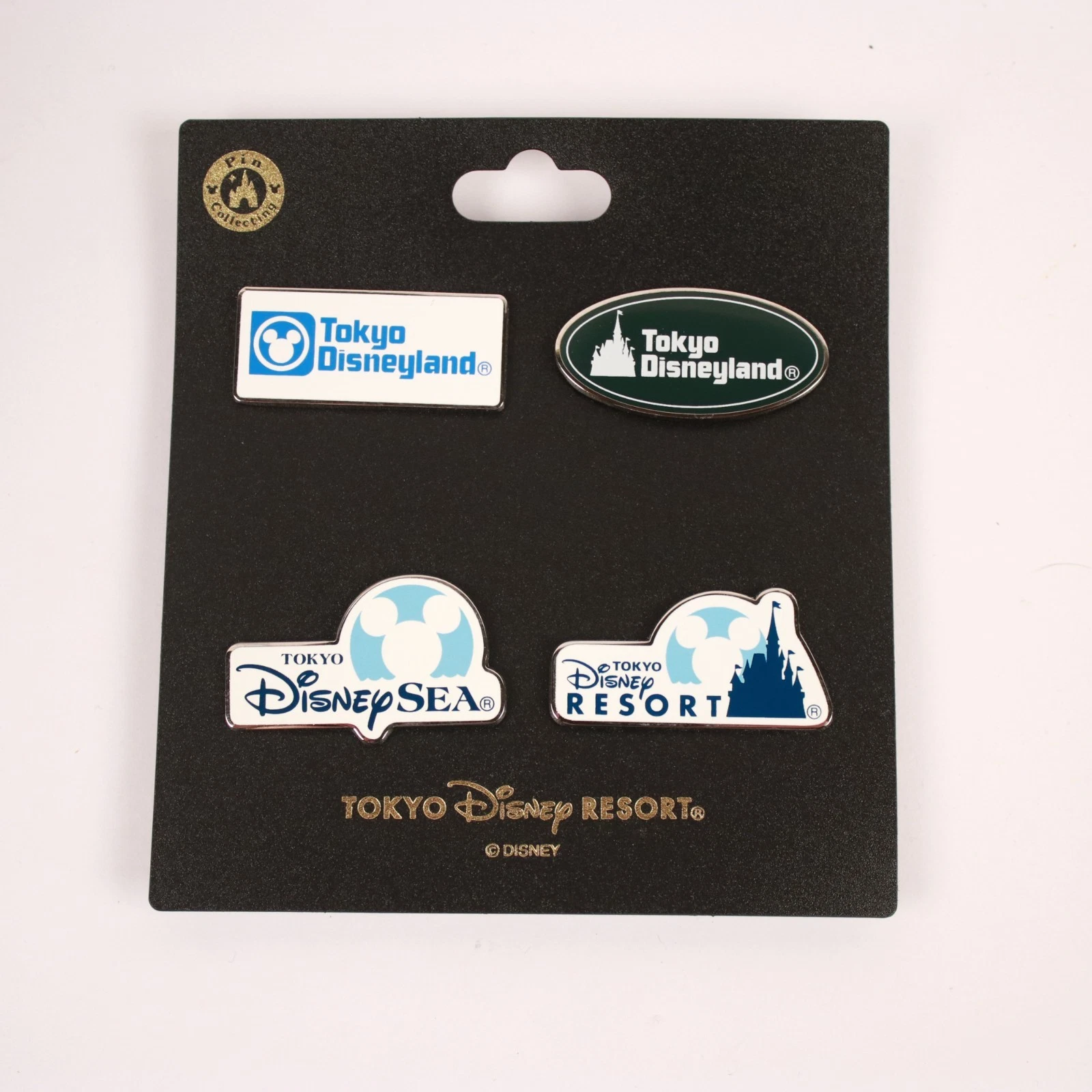 2024 Tokyo Disneyland & Tokyo DisneySea Logo 4 Park Pin Set SHIPS FROM USA