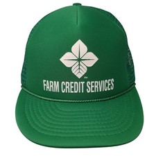 Farm Credit Services Snapback Rope Trucker Hat Green One Size Otto