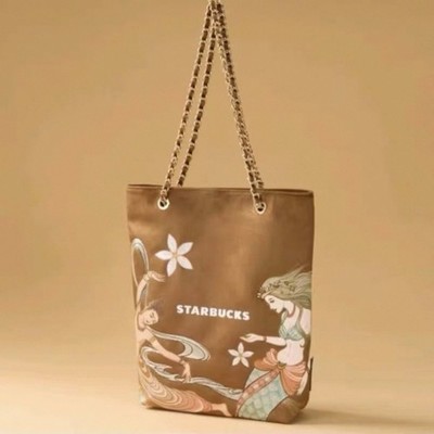 Starbucks 2025 China Dunhuang Siren Mermaid Hand Bag