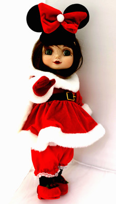 Marie Osmond Adora Minnie Holiday Belle 16'' Santa Outfit w/ Mouse Ears Disney 