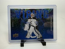 Upper Deck Series 2 Vibing Speckle VB-14 Connor Hellebuyck Jets 2025-26