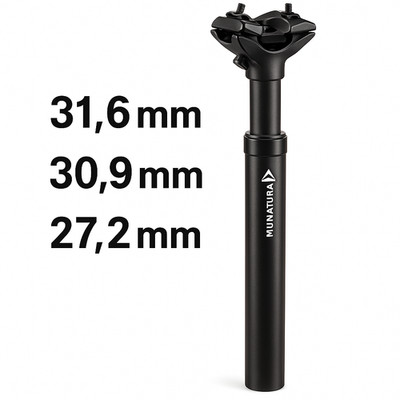 Gefederte Sattelstütze MTB Fahrrad 27,2 / 30,9 / 31,6 mm MUNATURA Alu Bware