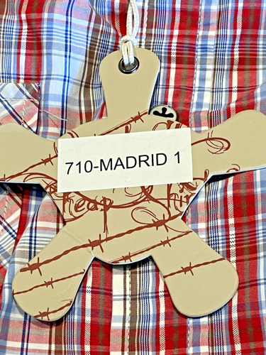 Neu mit Etikett Jachs Just A Cheap Hemd Kurzarm rot kariert Knopfleiste Hemd Größe XL - Bild 9 von 9