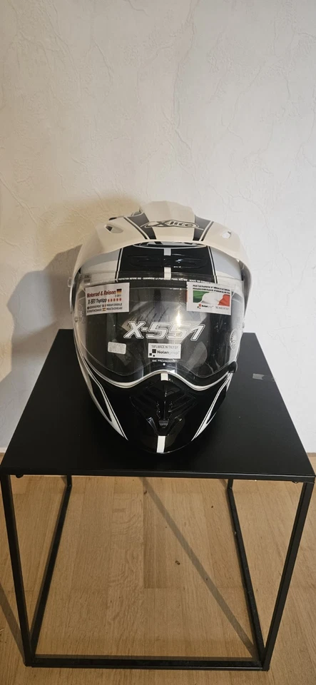 NEU Helm X-LITE X-551 HYPER weiß/schwarz NIE BENUTZT Gr. XS - Bild 2 von 4