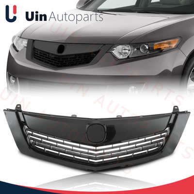 For 2009-2010 Acura TSX Front Bumper Upper Grille Grill Kit Black 1122TL2A00