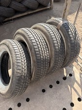 4x 225 75 16 104s Trial A/p M+s Steel Radial White Wall Classic Tyre No Repaiir