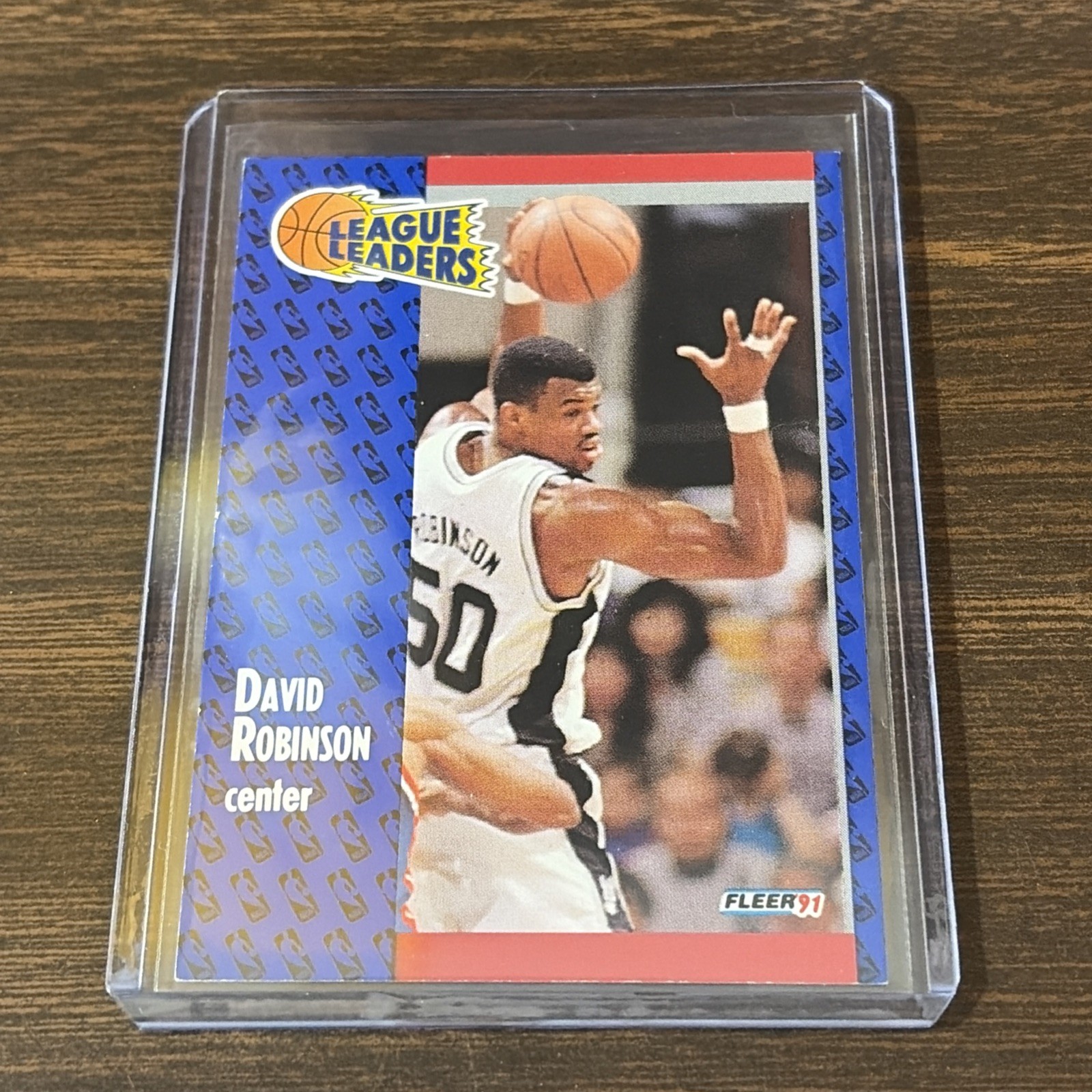 1991-92 Fleer - League Leaders David Robinson #225 San Antonio Spurs