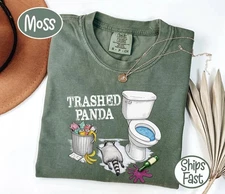 Trashed Panda Funny Drunk Raccoon T-Shirt, Trash Panda Humor Gift, Party Animal