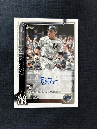 Ben Rice 2025 Topps Ben Rice #337 Auto