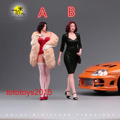Miniature Figure Donna In Abito Bianco Per Diorami - Scale Multiple (1/18 A 1/87)