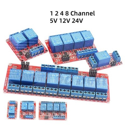 1/2/4/8-Kanal Relais Modul 5V / 12V / 24V Multi Relay Module, High/Low Trigger 1