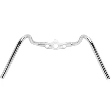 Lowbrow Customs Springer Buckhorn Handlebars - 1 inch - Chrome