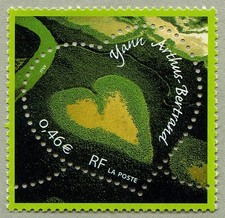 Timbre de 2002 - Saint Valentin Le cœur vu par Yann-Arthus Bertrand - N° 3459
