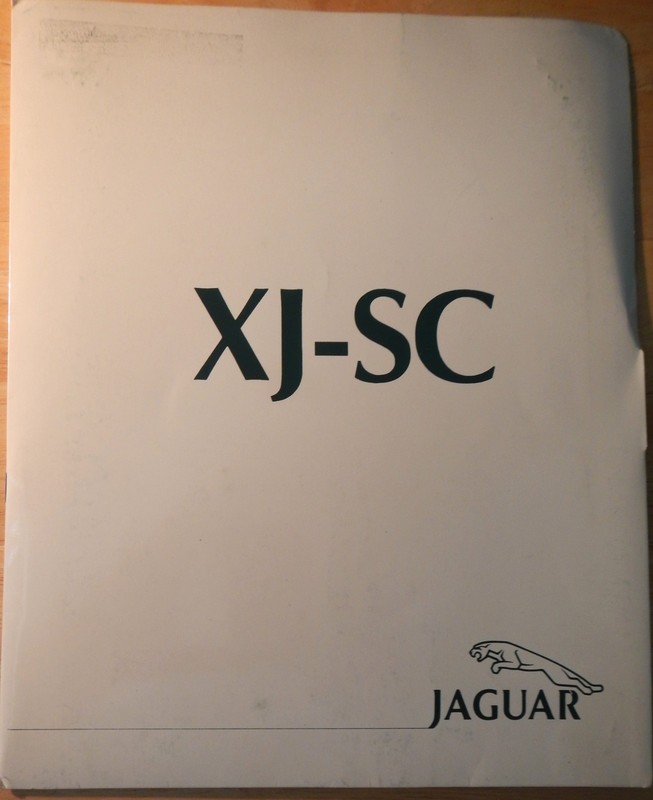 Jaguar XJ-SC Cabriolet Press Kit 1986 - for Launch of New Model