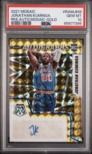 2021 JONATHAN KUMINGA PANINI MOSAIC ROOKIE AUTOGRAPHS MOSAIC .AUTO.MOSAIC-GOLD 