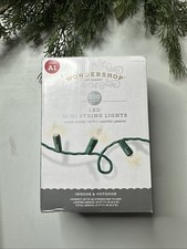 Wondershop 100ct LED Smooth Mini Christmas String Lights Warm White w/Green Wire