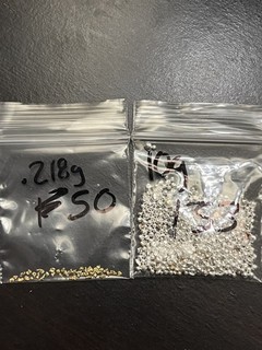.218grams Refined 24K Gold .999 shot/flakes for casting 10 grams silver shot