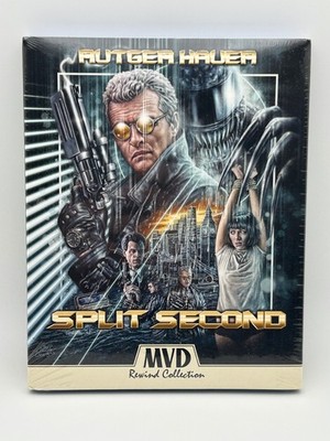 Split Second (1992) Blu-ray w/ Slipcover MVD Rutger Hauer 90s Sci-Fi Action NEW