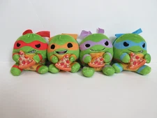 Zuru Snackles x TMNT 5" Plush COMPLETE SET OF 4 (EUC)