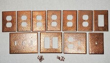 11 Hammered Copper Switch & Outlet Plates Cov...