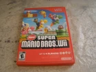 NINTENDO WII NEW SUPER MARIO BROS GAME RED CASE WORKS